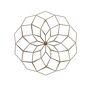 Litton Lane Gold Metal Modern Wall Decor 30 in. x 30 in. Add a spark of elegance to dull home interiors with this metal wall accent. The wall decor features joined metal wires emanating from a round metal piece, creating a large 3-dimensional 10-point star structure. The wall accent has a muted gold finish, complementing most color palettes. Display this geometric wall decor and elevate the look of modern or contemporary interiors. Easy and ready to hang with metal loop backing. Suitable for indoor use only. This item comes shipped in one carton. 