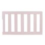 Dream On Me Universal Blush Pink Toddler Rail (1-Pack) Dream On Me universal convertible crib guardrail is used to convert a crib into a toddler bed to help keep your little one safe and secure in the toddler bed stage. Dream On Me proudly designs and builds high-value baby furniture which is made of solid wood construction, the baby furniture collections by Dream On Me come in both contemporary and traditional styles. All pieces are crafted to be strong beautiful and ageless. The Dream On Me universal guard rail can only be used with the Liberty, Brody, Alissa, Violet, Niko, Synergy, Ashton, Addison, Hailee, Eden, Chloe, Chelsea, Havana, Milano, Madrid, Chesapeake, Bailey, Ella, Charlotte, Davenport, Alexa, Kaylin, Cape Cod and Morgan Convertible Cribs. Color: Blush Pink. 