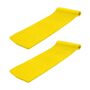 TRC Recreation Serenity 70 in. Yellow Foam Raft Lounger Pool Float (2-Pack) Celebrate your next pool party with the TRC Recreation Serenity 70 in. Foam Raft Lounger Pool Float, Yellow (2-Pack). This pool float is crafted from 1.5 in. thick buoyant foam and waterproof vinyl coating for added durability. Moreover, this pool features a roll pillow for providing support to the head. It is a perfect pool accessory that lets you relax and chill while enjoying in the pool. 