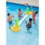 Ocean Blue Floating Volleyball Game, White Turn up the fun and the competition by starting a volleyball game right in your pool. The complete set has everything you need including inflatable net and ball. Perfect for getting the family, neighbors or best buddies together for a splashing good time. Inflates in minutes with no sharp edges to harm you or your pool. Color: White. 