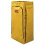 Rubbermaid Commercial Products High Capacity Vinyl Replacement Bag, Yellow Keep your Rubbermaid Commercial housekeeping carts looking new with high-quality replacement bags. Watertight, heavyweight vinyl minimizes leakage and cleans up easily. Tri-hook system ensures that bag remains securely in place. Application: Cleaning/Laundry Cart; Capacity Range (Volume) [Max]: 34 Gal.; Material(s): Vinyl; Depth: 10 1/2 in. Color: Yellow. 
