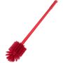 Carlisle Sparta 3.5 in. x 5 in. Oval Red Polyester Multi-Purpose Valve and Fitting Brush with 24 in. Handle (6-Pack) This multi-purpose brush can be used for cleaning a variety of commercial kitchen equipment, such as containers, steam kettles, vats, pots, tanks and any surface requiring a round or oval head Atlas brush. Carlisle full color-coded handle/bristle brushes promote food safety and reduce the risk of cross-contamination. Sparta brushes are recognized for their consistent cleaning performance and quality bristles. They are BPA free and dishwasher safe. 