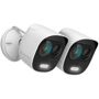 AMCREST:Amcrest 2MP Wireless IP Outdoor Security Camera, Deterrent Outdoor Camera, Weatherproof, 33 ft. Nightvision (2-Pack), White Built in Spotlight, Motion Detection and 110dB Siren. Listen and Talk Using the Built-In Speaker and Microphone, 2-Way Audio. This product may contain components or involve entities which are not NDAA compliant. IR LED night vision up to 33 ft. Color: White. 
