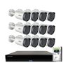 GW Security 16-Channel 8MP 4TB NVR Smart Security Camera System with 12 Wired Bullet POE Cameras, Spotlight, Motorized Zoom, Mic, White GW8150MMIC12-4T is our reliable 16-Channel Security Camera System with unmatched video quality, perfect for any home and business with the need to protect valuable possessions. This ultimate HD security-package comes with 12 8MP IP Bullet cameras, an NVR with a built-in 4TB security-grade hard drive that can store up to 400-hours of video surveillance and can also be upgraded to an astronomical 24TB hard drive capacity for even more-hours. 4K video has 400% more pixels per frame than standard 1080P (2MP) HD. 8megapixels boast 3840 x 2160 resolution, additional pixels make the digital zoom more effective, providing more details at close distances or the ability to digitally zoom in on details at a greater distance than before. Our high performance system uses H.265 compression, H.265 is faster, consumes 50% less data allowing you to store more video to your NVR while also preserving and improving upon superior video quality. Color: White. 