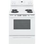 Frigidaire 30 in. 5.3 cu. ft. Electric Range with Self Clean in White This range features 4 coil burners that provide ample heat to boil, simmer or warm your meals. The storage drawer gives you extra space to store your cookware. Ready-Select electronic controls help you easily manage oven temperatures and settings. Color: White. 