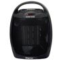 Impress 1,500-Watt Electric Ceramic Space Heater with Thermostat, Black Have full control of the temperature in any space at the touch of your fingertips, with the versatile Vie Air 1500-Watt Portable Dual Setting Office and Home Fan Heater with Adjustable Air Flow and Heat Settings. Conveniently and quickly regulate the air flow with the easily adjustable manual controls to ensure your optimal comfort. This ceramic heater comes with 2-Heat settings and a fan only setting for ultimate comfort in any weather. At Impress, we have your safety in mind, which is why our fans feature an overheat automatic shut off mechanism and tip-over security switch for more peace of mind and a better overall experience. Color: Black. 