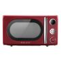 Galanz 0.7 cu. Ft. 700-Watt Countertop Microwave in Red, Retro Galanz 0.7 cu.ft. Countertop Microwave makes cooking and reheating meals or beverages simple, quick, and convenient. With 1-touch menu and adjustable power levels, time and weight defrost program and other functions, this microwave oven offers a variety of menu choices to complete your cooking tasks. The fun Retro design brings a look and feel of the fabulous old days, adding style but still function in your modern kitchen. It is a fun and stylish addition to any kitchen, rec room, home office or dorm room!. Color: Red. 