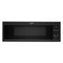 Whirlpool 1.1 cu. ft. Over the Range Microwave in Black Find a better fit for your kitchen with this small over-the-range microwave with 2-speed vent that removes smoke, odor and moisture like a standard hood. Save space with a low profile design that fits your undercabinet hood space, but can still handle your essential dishes with 1.1 cu. ft. of purposeful capacity and 1,000-Watt cooking power. Color: Black. 