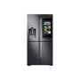 Samsung 22 cu. ft. Family Hub 4-Door FrenchDoor Smart Refrigerator in Fingerprint Resistant Black Stainless, Counter Depth, Fingerprint Resistant Black Stainless Steel Samsung's Family Hub refrigerator makes it easier to connect to what's most important to you: your family and home, whenever and wherever. Family Hub lets you manage your family's calendars, play music on Spotify, share pictures and stay connected right on your refrigerator. Now with Family Board, a digital bulletin board, you can customize pictures, add stickers and leave hand written notes for your family. Color: Fingerprint Resistant Black Stainless Steel. 