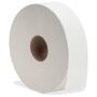 Genuine Joe White Fiber Jumbo Roll Bath Tissue 2-Ply for Bathroom (6 per Carton) This jumbo roll of bathroom tissue satisfies everyday needs. Made from a high percentage of recycled fiber, it exceeds EPA comprehensive procurement guidelines. This bathroom tissue is an affordable solution for all areas. It fits in standard household, bathroom tissue dispensers. Color: White. 