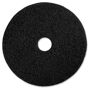Genuine Joe 19 in. Black Floor Stripping Pad (5 per Carton) Floor stripping pad features an advanced design to effectively strip worn finishes or sealers on the floor. Flexible, resilient material reaches every bit of the floor's surface to save time and effort. Heavy-duty, quality fibers provide long-lasting performance. Floor pad is designed for use at speeds between 175 to 350 RPM. Color: Black. 