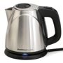 Chef'sChoice 4-Cup Cordless Stainless Steel Electric Kettle with Automatic Shut-Off Quickly boil water for tea, soups, hot chocolate and recipes. Handsomely crafted kettle has a brushed stainless steel body. Advanced design has a concealed heating element that is never in contact with the water, so there's no build-up of mineral deposits on it. 
