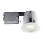 BAZZ 4-in. White Recessed Fixture Kit for Damp Locations The BAZZ 4-in. recessed lighting fixture works with any Halogen GU10 35-Watt bulbs (Not included) to light up any living space. Whether it is for your kitchen, dining room or living room, BAZZ recessed lighting is the ultimate tool to illuminate your house. It can provide general lighting in some areas of your home and can also be used as accent lighting to showcase a work of art, a workstation or even a wall. This fixture is suitable for damp environments such as a bathroom or shower. Designed for retro-fit or new construction, the BAZZ recessed lighting fixtures are convenient and easy to install. The white trim will blend beautifully with clean, contemporary, traditional and minimalist interiors thus creating the perfect warm ambiance personalized to your home's needs. 