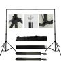 Kate RTS Kate Equipment 8.5*10ft&9x10ft Black Aluminum Backdrops Stand, 8.5x10ft(2.5x3m)-JDUS Package: Yes Size: 8.5x10ft(2.5x3m)/9x10ft(2.8x3m) Material: Aluminum Style: Backgrounds Stand The background support system is easy to install and uninstall for your convenience. The heavy-duty portable carry bag for your easier carrying and store. You can adjust the framework height freely, carry easy! 