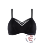 Marlies Dekkers dame de paris care bra   unwired padded black - 36B This black padded Care bra is especially designed for ladies with prostheses. The stunning play of lines adorning the backside of this bottom refer to the glorious Notre-Dame Cathedral. The comfortable bra has soft pads, no wires, pockets for your prostheses and a round back for extra support. Choose this shape for a combination of care, comfort and cool. 