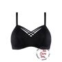 Marlies Dekkers dame de paris care bra   unwired padded black - 34D This black padded Care bra is especially designed for ladies with prostheses. The stunning play of lines adorning the top of the cups refer to the glorious Notre-Dame Cathedral, resulting in a similar gracious and elegant décolleté. This comfortable bra has soft pads, no wires, pockets for your prostheses and a round back for extra support. Choose this shape for a combination of care, comfort and cool. 