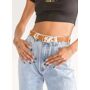 Princess Desert Sun Belt - Female Waist belt Adjustable Silver tone hardware Reddish coloring 