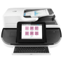 HP Digital Sender Flow 8500 fn2 L2762A#BGJ - Easily and quickly transfer scans into editable text, encrypted PDF files, and more, using built-in OCR and zonal OCR. Handle large volumes at blazing speedsup to 100 ppm/200 ipm.[1].Capture every page easilyeven stacks of mixed mediawith HP EveryPage and an ultrasonic sensor.[4].Rely on this scanner time after timerecommended for 10, 000 pages per day. Manage jobs directly, using the 8-inch (20.3 cm) touch control panel with full pull-out keyboard. HP FutureSmart firmware architecture can be scaled across devices and enhanced over time with new features. HP OXP offers out-of-the-box or custom-built solutions for processes, such as security, accounting and more. Centralize control of your scanning environment with HP Web Jetadminand help build business efficiency.[2].HP High-Performance Secure Hard Disk helps keep sensitive data safe. Securely erase files. Do more with data, using multiple scan-to optionsfolders, FTP sites, email, USB drives, SharePoint, and more. Define scan profiles, scan to the cloud and other destinations, and automatically enhance images. Embedded OCR creates searchable files that can be scanned to multiple destinations with advanced auto-imaging. HP Workpath apps offer a variety of capabilities for streamlined digitization workflows and securing confidential informationwhile creating an intuitive user experience.[5] HP Digital Sender Flow 8500 fn2 L2762A#BGJ 
