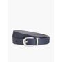 Talbots 1  Reversible Belt - Indigo Blue/Greystone - Large Talbots Versatile. Timeless. Practical. Our reversible, genuine leather belt is like having two belts in one. Also offered in Plus. Features Width: 1  XS-XL Imported Fit: XS - 37 ; S - 39 ; M - 41 1/2 ; L - 44 1/2 ; XL - 48 1/2  Material: 100% Leather 1  Reversible Belt - Indigo Blue/Greystone - Large Talbots 