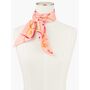 Talbots Ribbon Print Scarf - Candy Pink - 001 Talbots Ribbon Print Scarf. The perfect finishing touch. Designed in a long, rectangular shape with a tonal ribbon print. Features Infinity Scarf Imported Fit: 8  X 50  Material: 100% Silk Care: Dry Clean Ribbon Print Scarf - Candy Pink - 001 Talbots 