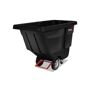 Rubbermaid    Rubbermaid 1304 Tilt Truck, 1/2 Cubic Yard, 450-Lb. Capacity, Black (Rcp1304Bla)       Rubbermaid 1304 Tilt Truck, 1/2 Cubic YardEasy to handle and maneuver through commercial doorways and onto elevators. Angled front end is designed for convenient dumping. Inset wheels on 1/2 cu. yd. (.4 m3) and 1 cu. yd. (.8 m3) models protect walls,...  