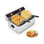 Costway 3400W Dual Tank Electric Countertop Deep Fryer This dual tank electric fryer is ideal for both commercial use and home use, such as lower volume restaurant, cafes, mobile catering, fast food stands, snack bars or other foodservice operations and family gathering. 