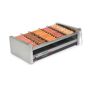 Nemco 8230-SLT Hot Dog Roller Grills The Hot Dog Roller Grills by Nemco: Roller Grill, counter top, roller-type, digital controls, slanted chrome rollers, (30) 6 hot dogs capacity, 360 roller rotation, black front & white rear rollers, stainless steel construction, 120V/60/1-ph, 1100... 