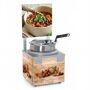 Nemco 6510A-S7 Soup Warmers The Soup Warmers by Nemco: Soup Warmer, single 7 qt. well, with header, single thermostat, 120v/60/1ph, 550W, NSF (inset, cover and ladle not included). 