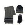 FlagAnthem BISMARCK WINTER GIFT SET Great to gift and awesome to receive, this three-piece winter gift set includes a hat, a scarf, and a pair of gloves designed with warm thick fabrics to keep you comfortable on even the coldest winter days. Scarf: 66 L x 10.5 W 100% Acrylic Machine wash; imported One size fits most. 