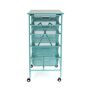 OrigamiRack 5-Drawer Storage Cart [OB] Open Box Items do not have color specification but will be selected at random based on availability during time of purchase (unless otherwise specified) Open Box Items are eligible for returns and replacements within 30 days of purchase but do not come with any extended warranty Unfolds in under 5 seconds - 100% pre-assembled with no tools required. Drawer bins slide in after the cart is unfolded. Folds flat when not in use for easy storage around the home, office, closet or garage. Easily rolls 