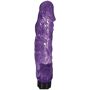 TooTimid Crystal Big Boss Dual action control base adjust vibrations and flashing lights. This masterful cock is sculptured for pounding pleasure. Requires 2 AA batteries (Not Included). 