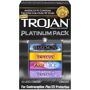 TooTimid Trojan Platinum Pack Latex Condoms 10 Pack The Perfect Choice For Platinum-Level Pleasure! Trojan Premium Latex Condoms, Platinum Pack Includes: Bareskin (2) 40% Thinner than our standard condoms Ecstasy (2) Comfort, shape plus deep ribs to increase stimulation. Fire & Ice (4) Dual action lubricant with warming & tightening sensation for both partners. Her Pleasure Ecstasy (2) Comfort shape plus texture for female stimulation. 