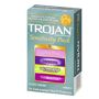 TooTimid Trojan Sensitivity 10 Pack Lubricated Condoms Feel Every Incredible Sensation! Made from premium quality latex, these condoms are lubricated for comfort and to increase your sensitivity! This fantastic 10-pack offers four different styles to choose from, each delivering a different kind of pleasure experience! The Ultra Thin condoms were designed for a more natural feeling. The Her Pleasure Ecstasy condoms have ribbing at the base of the shaft, a comfortable shape, and Ultrasmooth lubrication on the inside and out, so you feel like theres n 