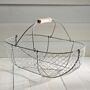 Garrett Wade Large Woven Galvanized Basket This is the larger version of our Heavy Duty Woven Galvanized Baskets Set (14K03.04.GP) 
