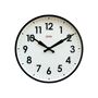 Cloudnola Factory Numbers Wall Clock Traditional wall clock. Steel/PVC. Approx. 17.7 Dia. x 3.7 D. Imported. 