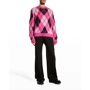 Marni Men's Argyle Mohair Crewneck Sweater - Size: 46R EU (36R US) - PINK Marni mohair-blend sweater in an allover argyle pattern Crew neckline Long sleeves Pullover style Mohair/polyamide/wool Made in Italy 