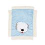 Boogie Baby Pup Love Plush Baby Blanket, Blue - Size: male Boogie Baby  Pup Love  plush blanket. Sheepdog puppy face appliqu. Contrast looped trim and back. 18 L x 24 W. Polyester. Made in the USA. 
