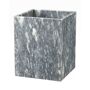 Marble Crafter Myrtus Collection Square Cloud Gray Wastebasket w/ Liner - Size: unisex Waste bin made of marble with polished finish. 8 W x 8 D x 10 T. Weight, approximately 15 lbs. Imported. 