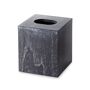 Kassatex Yosemite Tissue Holder - Size: unisex Black and white washed wood tissue holder is made of marble. Approx. 5.12 Sq. x 5.7 T. Hand wash. Spot clean. Imported. 