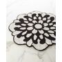 Missoni Home Otil Reversible Flower-Shaped Bath Rug - Size: BATH RUG - BLACK/ WHT FLORAL Flower-shaped rug in black and white. Highly absorbent and soft underfoot. Reverses from a chenille texture to looped terry. 32 Dia. Machine wash. Made in Italy. 