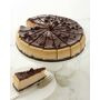 Cheesecake Royale Mocha Cheesecake - Size: unisex A 10  round cheesecake tan in color with chocolate cheesecake topping and a chocolate crumb crust, topped with chocolate covered espresso beans. 16 servings. Made in the USA. 