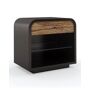 caracole Excess Knot Nightstand - Size: unisex Handcrafted night stand. One drawer with side guide. Open storage area with removable center glass shelf. Birch wood/maple. 24 W x 18 D x 25 T. For indoor use only. Imported. Boxed weight, approximately 145 lbs. 