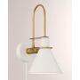 Crystorama Medford 1-Light Wall Mount - Size: unisex Iron wall mount from the Medford collection. Features a two-tone goose neck arm. Metal shade is slightly adjustable left and right. Uses one 60-watt bulb. Shade dimensions: 7  x 2  x 5 . Approx. 10 L x 14 T x 7 W. Rods: 12 L. Back plate: 4.5  x 1 . For indoor use only. Imported. 