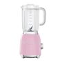 Smeg Retro Blender - Size: unisex '50s Retro Style Aesthetic Blender. Die-cast aluminum powder coated body and a backlit chrome knob. Features include: stainless steel dual blades, detachable, safety lock when removing blender jug and three preset programs: smoothie, ice crush, pulse. 11 W x 10 D x 14 T. Stainless steel. UL listed. Imported. 