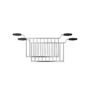 Smeg Retro Sandwich Racks - Size: unisex Toaster accessories sandwich rack set (two pieces) contains steel grill and steel bottom box and plastic handles with anti-heat treatment. 2 W x 18 L x 7 T. Imported. 