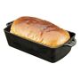 Camp Chef Cast Iron Bread Pan Our new cast iron bread pan offers even heat distribution providing a golden brown crust every time you bake. Bake bread in this pan and your family will beg for more. The handles on each end make it easier to lift the pan in and out of the oven. Our true-seasoned pan is ready to use right out of the box. 