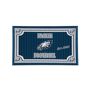 EVERGREEN ENTERPRISES INC Philadelphia Eagles Embossed Floor Mat, 30  x 18  Go team! This embossed door mat features your favorite team's logo and colors. Perfect for both indoor and outdoor use, the ridges make it easy to trap dirt or snow. It's made of outdoor-safe polypropylene with a rubber back to keep it secure on any surface. Each mat can work alone or fit securely into one of our rubber trays (sold separately). 
