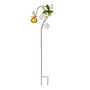 EVERGREEN ENTERPRISES INC Jingle Bell Garden Stake, Gold Bell Every passerby will be stunned when they see this Jingle Bell Garden Stake in your outdoor space. Perfect for holiday decor, this garden stake features a shiny gold bell with holly accents. Showcase this piece in your garden or yard all winter long for a stunning accent that oozes with Christmas appeal. Crafted from durable metal, this garden stake will last through winter elements. 