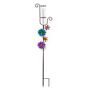 EVERGREEN ENTERPRISES INC 42 H Climbing Flower Rain Gauge, Blue/Purple Floral Beauty and function combine in this garden stake with a floral design. Blue and purple floral embellishments with a climbing vine component add to the naturalistic beauty of this gorgeous design. Guests will stare in amazement at the stunning display of this garden stake. You'll be wishing for rain if it means watching this rain gauge in action. A colorful and artistic way to measure rain in your outdoor space. Rain gauge measures up to 7 inches of precipitation. Perfect for year round use, this 
