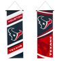 EVERGREEN ENTERPRISES INC Houston Texans, Dowel Banner Showcase your Houston Texans fandom with this unique dowel banner. Your team spirit will be on full display when you hang this colorful banner in your mancave or wherever you support your favorite NFL team. This dowel banner is reversible, so you can easily switch between two beautiful designs. Featuring the Houston Texans logo and colors, this banner is the perfect acccent for football season and beyond. Crafted from durable suede fabric, the official team logo and colors in this double-sided d 